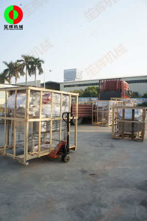年前某經(jīng)銷商定購的蔬果加工機(jī)械設(shè)備訂單，按期完工交付！