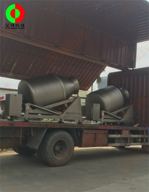 兩臺(tái)大型真空滾揉機(jī)專車送往大灣區(qū)某肉食品加工配送中心！
