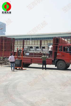 蔬果去皮清洗\提升風(fēng)干等加工處理設(shè)備裝車發(fā)往惠州客戶！