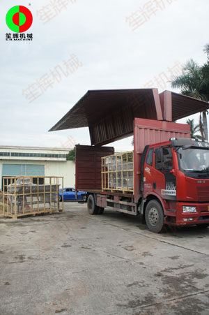 多套蔬果洗菜機(jī)組按客交期準(zhǔn)時(shí)裝車(chē)出貨！