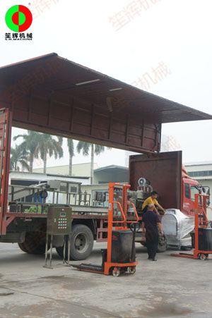 雞蛋清洗,風(fēng)干,光檢,打蛋生產(chǎn)線裝車(chē)交付！